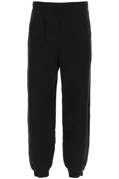 Shop Agolde Elastic Waist Jogging Pants In Black