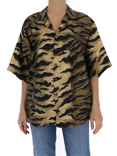 Shop Dsquared2 Tiger Print Boyfriend Style Shirt In Multi