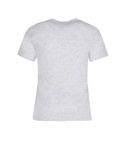 Shop Comme Des Garçons Play Heart Printed T In Grey