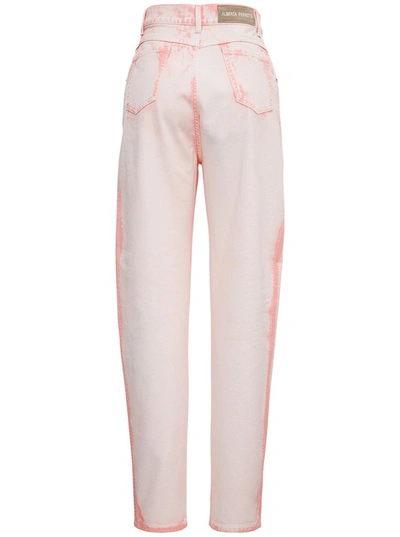 Shop Alberta Ferretti Sorbet Sky Dye Tapered Jeans In Pink
