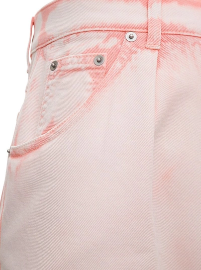 Shop Alberta Ferretti Sorbet Sky Dye Tapered Jeans In Pink