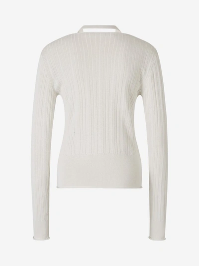 Shop Proenza Schouler Ribbed Knit Cardigan In White