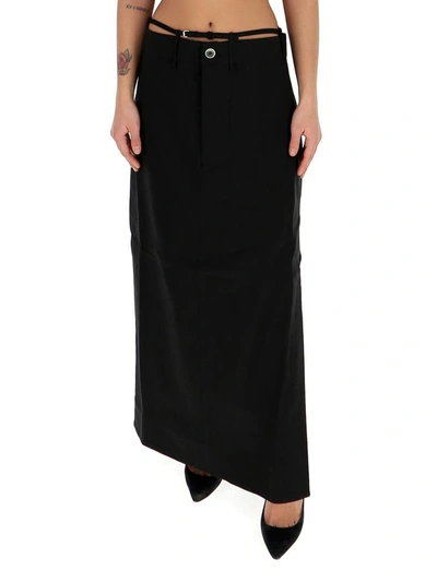 Shop Jacquemus La Jupe Terraio Maxi Skirt In Black