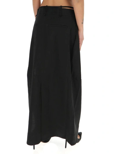 Shop Jacquemus La Jupe Terraio Maxi Skirt In Black