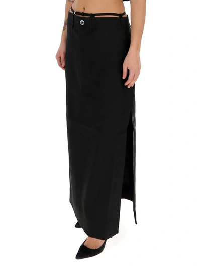 Shop Jacquemus La Jupe Terraio Maxi Skirt In Black