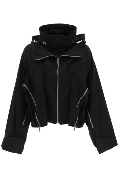 Shop Givenchy Cropped Zip In Black