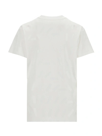 Shop Maison Margiela All Over Print T In White