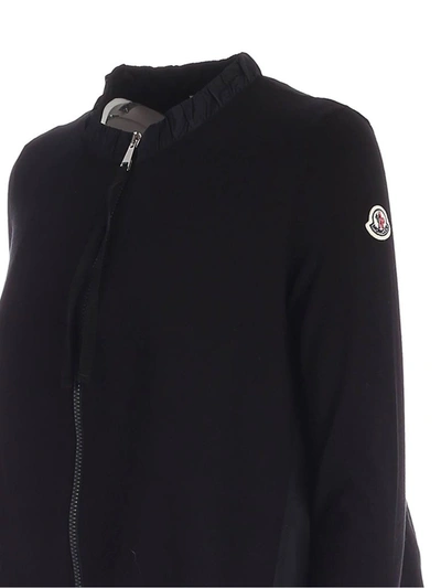 Shop Moncler Logo Detail Jacket In Black