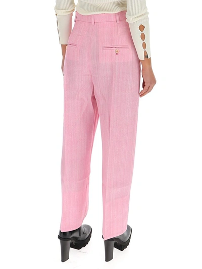 Shop Jacquemus Le Pantalon Santon Pants In Pink