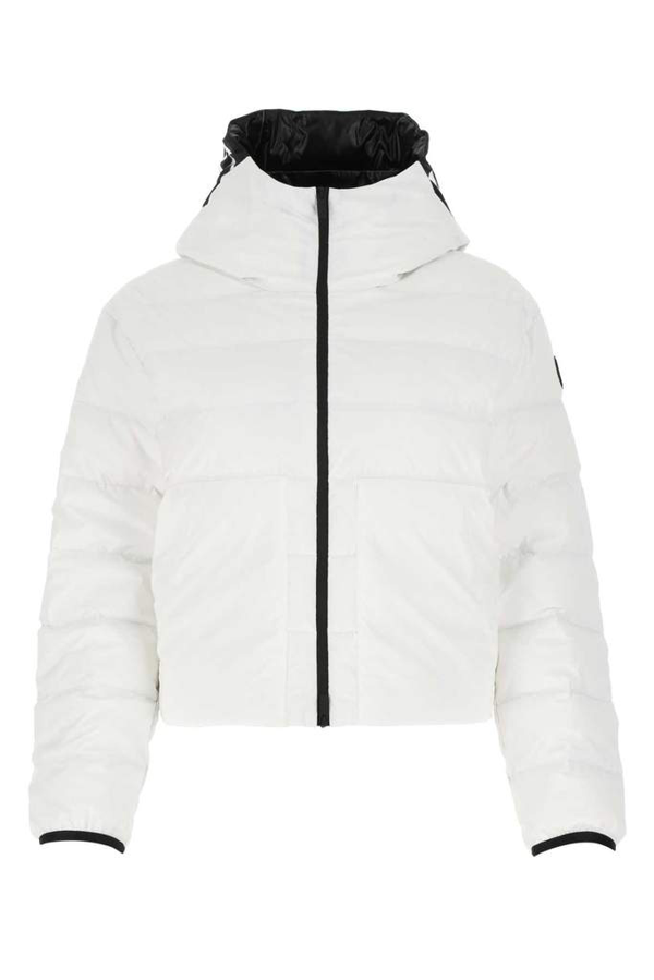 Moncler Womens White Anwar Funnel-neck Stretch-shell And Down Jacket L In  034 White | ModeSens