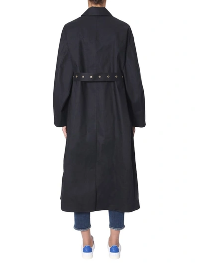 Shop Mackintosh Rosewell Belted Trench Coat In Black