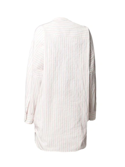 Shop Philosophy Di Lorenzo Serafini Striped Poplin Oversized Shirt In Multi
