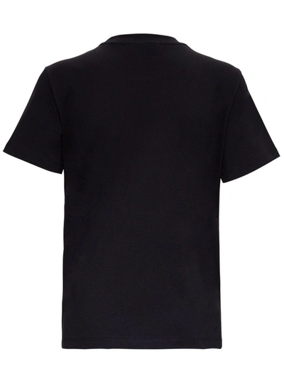 Shop Msgm Logo Print T In Black