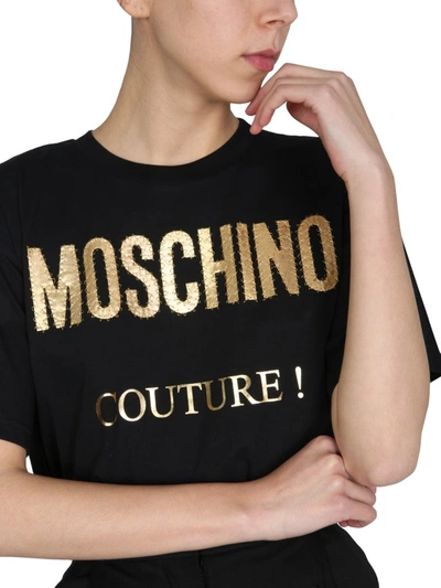 Shop Moschino Couture Logo Oversized T In Black