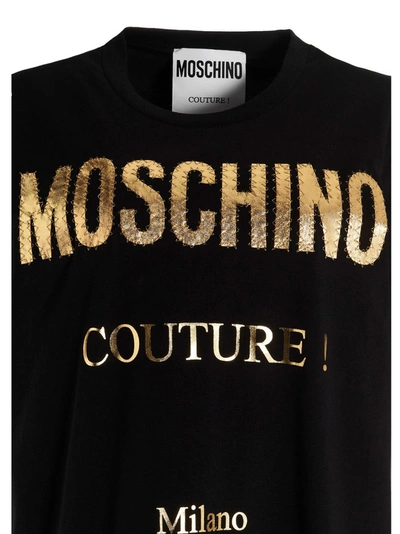Shop Moschino Couture Logo Oversized T In Black