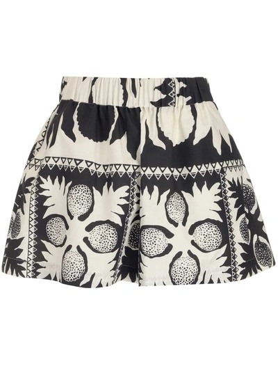 Shop Red Valentino Redvalentino Floral Printed Shorts In Multi