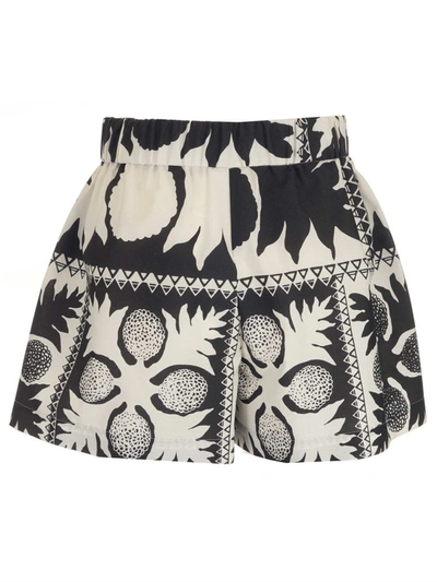 Shop Red Valentino Redvalentino Floral Printed Shorts In Multi
