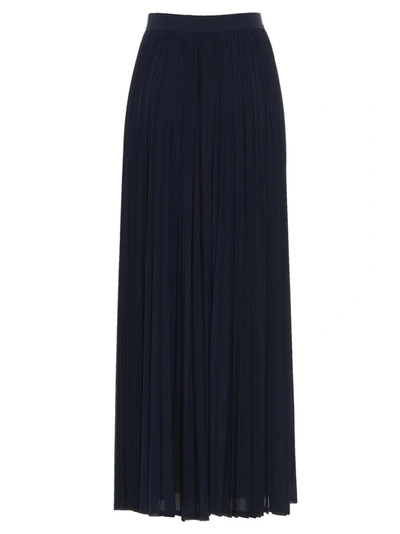 Shop Weekend Max Mara Pleated Midi Skirt In Blue