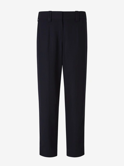 Shop Balmain Tailored Trousers In Navy