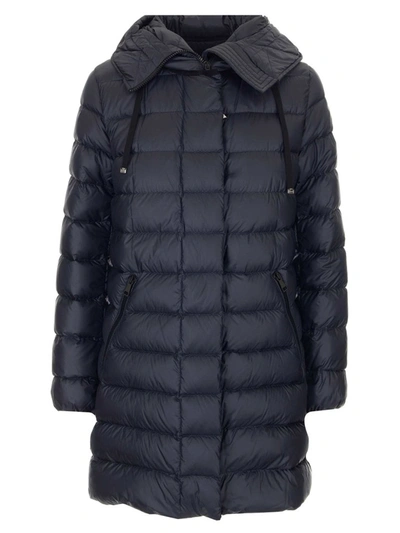 Shop Moncler Padded Down Jacket In Navy
