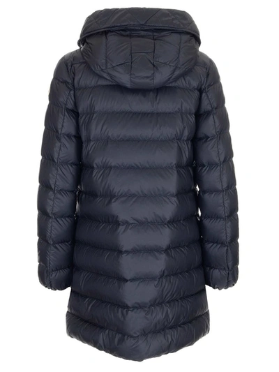 Shop Moncler Padded Down Jacket In Navy