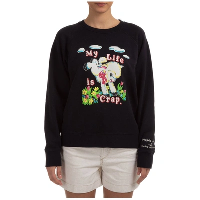 Shop Marc Jacobs X Magda Archer The Collaboration Sweatshirt In Black