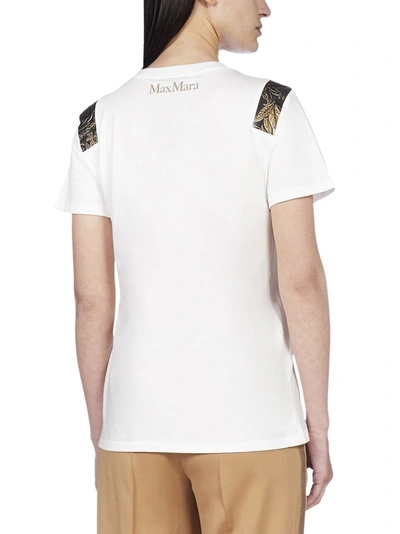 Shop Max Mara Monogram Embellished T In White