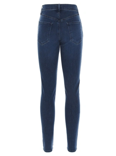 Shop J Brand Alana High Rise Cropped Skinny Jeans In Blue