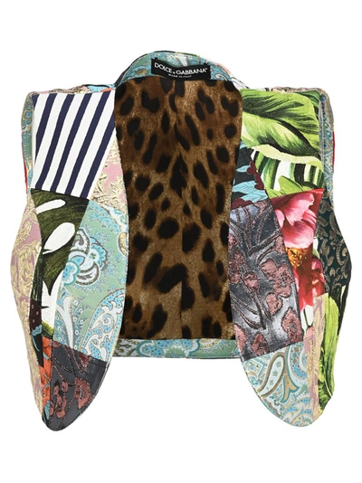 Shop Dolce & Gabbana Patchwork Brocade Jacquard Vest In Multi