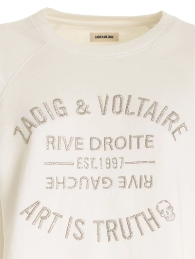 Shop Zadig & Voltaire Upper Blason Brodé Sweatshirt In White