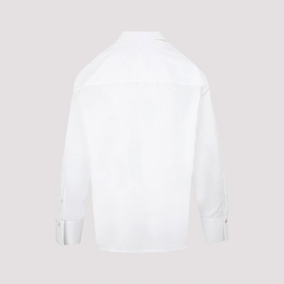 Shop Givenchy Oversized Buttoned Shirt In White