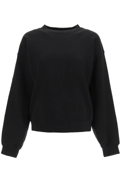 Shop Agolde Nolan Boxy Sweatshirt In Black