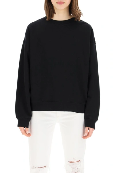 Shop Agolde Nolan Boxy Sweatshirt In Black