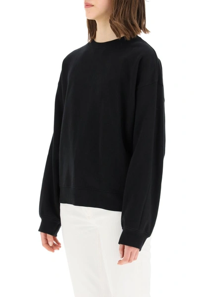 Shop Agolde Nolan Boxy Sweatshirt In Black