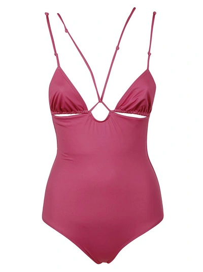 Shop Jacquemus Le Maillot Pila Swimsuit In Pink
