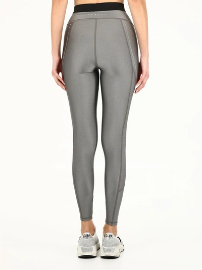 Shop Moncler Jersey Stretch Leggings In Grey