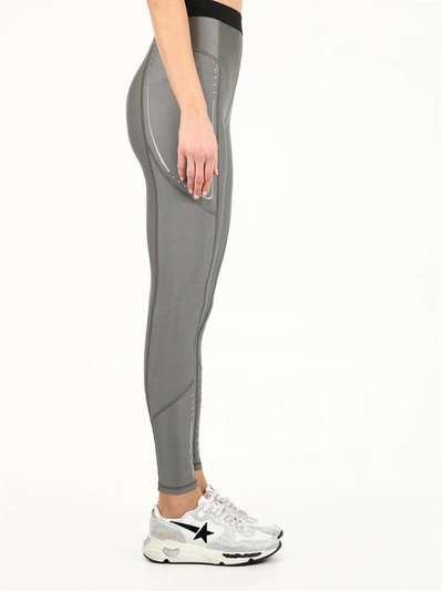 Shop Moncler Jersey Stretch Leggings In Grey