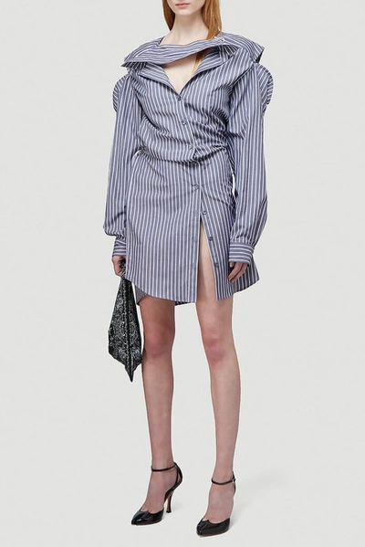 Shop Y/project Convertible Shirt Dress In Multi