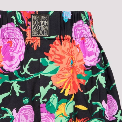 Shop Gucci X Ken Scott Print Shorts In Multi