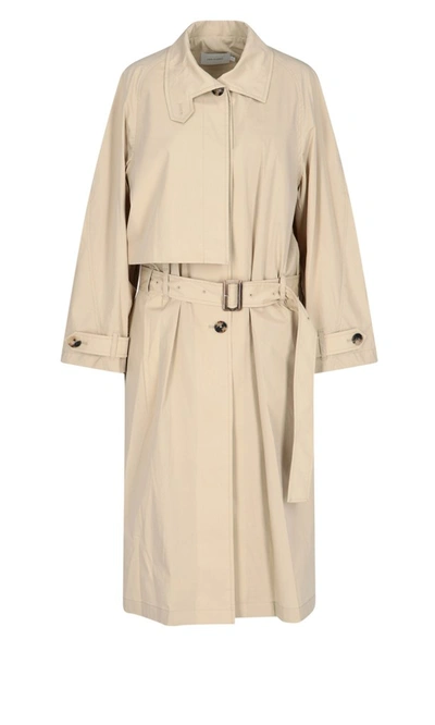 Shop Low Classic Belted Trench Coat In Beige