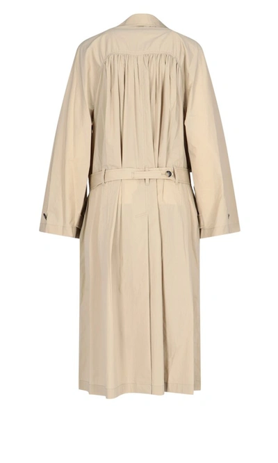Shop Low Classic Belted Trench Coat In Beige