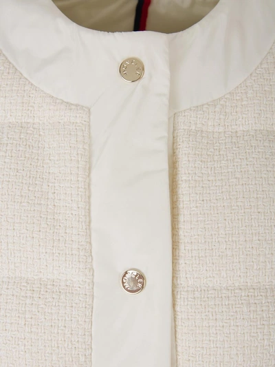 Shop Moncler Miram Buttoned Jacket In White