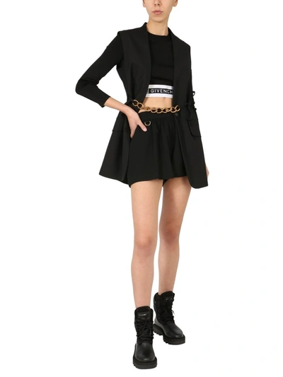 Shop Givenchy Puffy Bermuda Shorts In Black