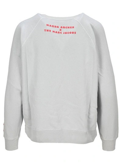 Shop Marc Jacobs X Magda Archer Graphic Printed Sweatshirt In Grey