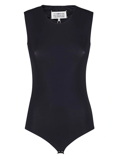 Shop Maison Margiela Sleeveless Bodysuit In Black