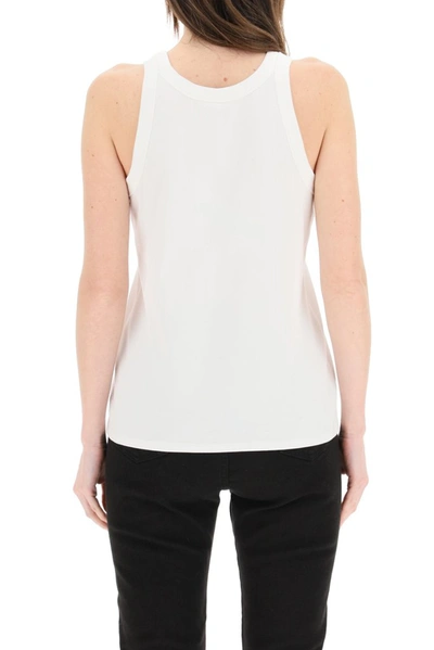 Shop The Row Ribbed Detail Sleeveless Top In White