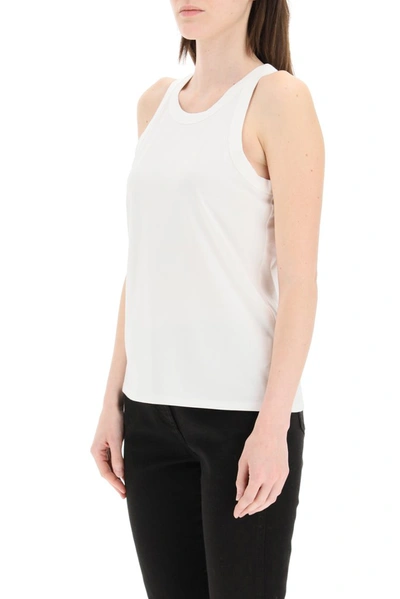 Shop The Row Ribbed Detail Sleeveless Top In White