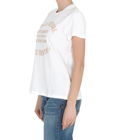 Shop Zadig & Voltaire Zoe Balson Glitter T In White