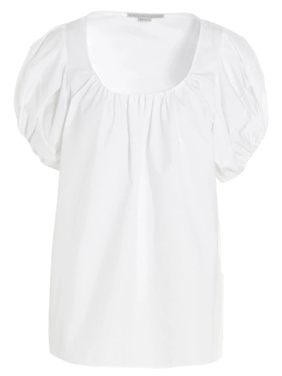 Shop Stella Mccartney Gathered In White