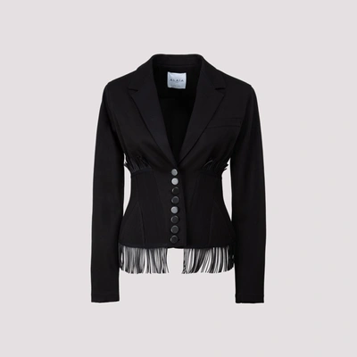 Shop Alaïa Fitted Corset Jacket In Black